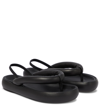 Isabel Marant Orene Padded Leather Flatform Sandals In Black