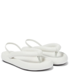 Isabel Marant Orene Padded Leather Platform Sandals In White