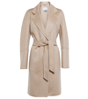 Max Mara Kaki Belted Cashmere Coat In Cacha