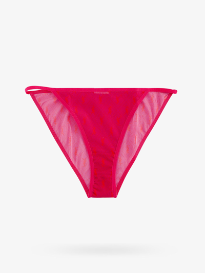 Saint Laurent Panties In Tulle In Pink
