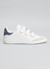 ISABEL MARANT BETH MIXED LEATHER TRIPLE-GRIP SNEAKERS