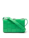 Bottega Veneta Cassette Intrecciato-leather Cross-body Bag In Parakeet