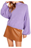 Bb Dakota By Steve Madden Bb Dakota Sochi Balloon Sleeve Sweater In Lilac