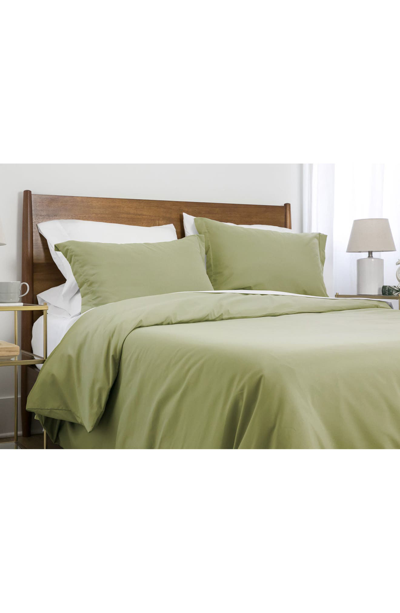 Southshore Fine Linens Luxury Essentials Duvet Cover Set In Sage Green