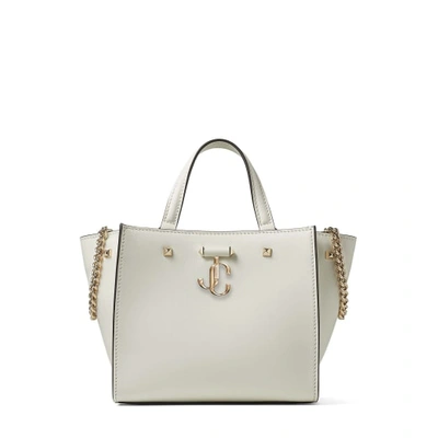 Jimmy Choo Varenne Tote S In Latte/light Gold