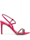 Sam Edelman Women's Daisie Embellished Strappy High Heel Sandals In Bold Fuschia