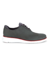 Cole Haan Men's Zerogrand Laser Wingtip Oxfords In Grey Pinstripe