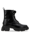 BCBGENERATION WOMEN'S ANDER FAUX LEATHER COMBAT BOOTS