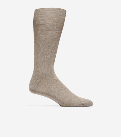Cole Haan Men's Tonal Argyle Crew Socks - Brown