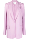 Stella Mccartney Single-breasted Tailored Blazer In Purple