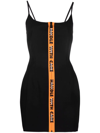 Heron Preston Zip-front Sleeveless Mini Dress In Black
