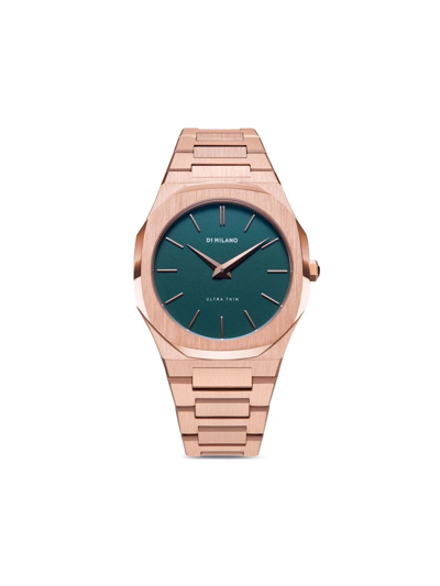 D1 Milano Ultra Thin 38mm In Green/rose Gold