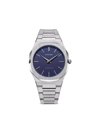 D1 Milano Blue Ocean Ultra Thin Bracelet 38mm Stainless Steel Quartz Watch In Blue