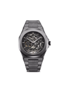 D1 Milano Gun Skeleton Bracelet 41.5mm Stainless Steel Mechanical Watch In Grey
