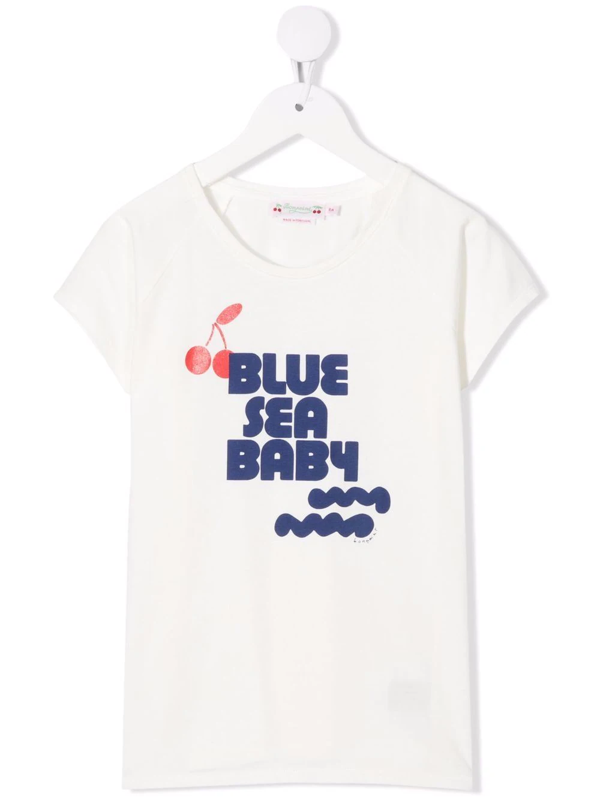Bonpoint Steve graphic-print cotton shirt - Blue