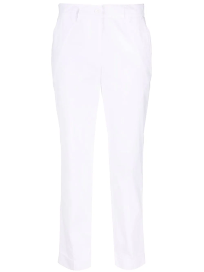 P.a.r.o.s.h Cropped Cotton Trousers In Nero