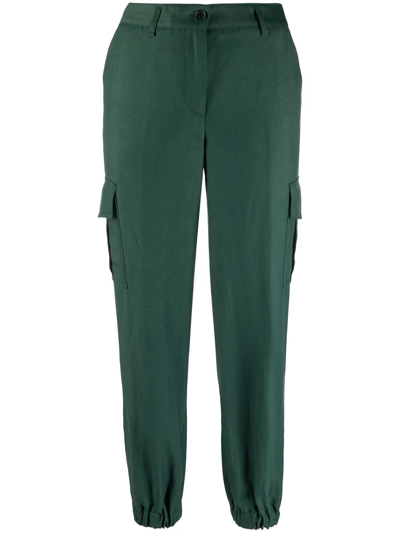 P.a.r.o.s.h Cargo-pocket Tapered Trousers In Green