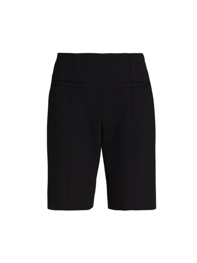 Proenza Schouler Wool Stretch Suiting Shorts In Black