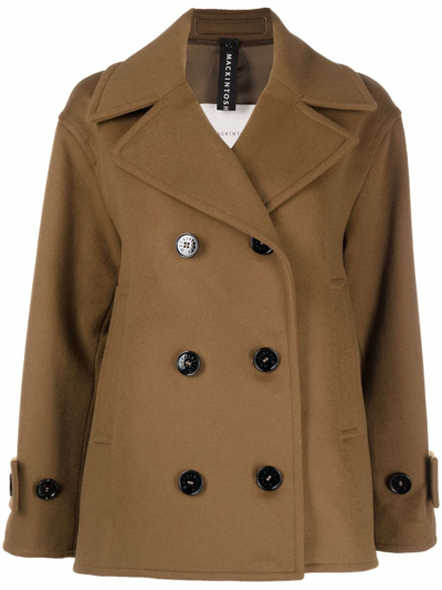 Mackintosh Fiona Wool-cashmere Peacoat In Brown