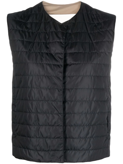Mackintosh Isabel Quilted Liner Vest In Black