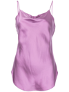 Cinq À Sept Marta Silk Satin Camisole In Purple