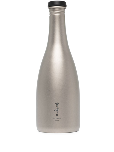 Snow Peak Titanium Saké Bottle 540ml In Silver