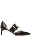 BALLY BUCKLE-DETAIL POINTED PUMPS