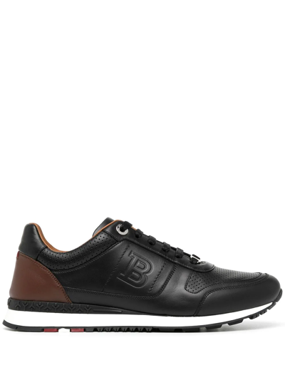 Bally Two-tone Low-top Sneakers In Black
