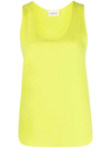 P.A.R.O.S.H SCOOP-NECK SLEEVELESS BLOUSE