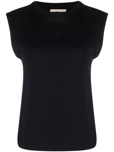 Loulou Studio Cap Sleeve T-shirt In Black