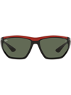 RAY BAN X SCUDERIA FERRARI GEOMETRIC-FRAME SUNGLASSES