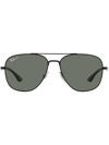 Ray Ban Square-frame Aviator Sunglasses In Grey