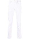 Dondup White Stretch-cotton Jeans In White