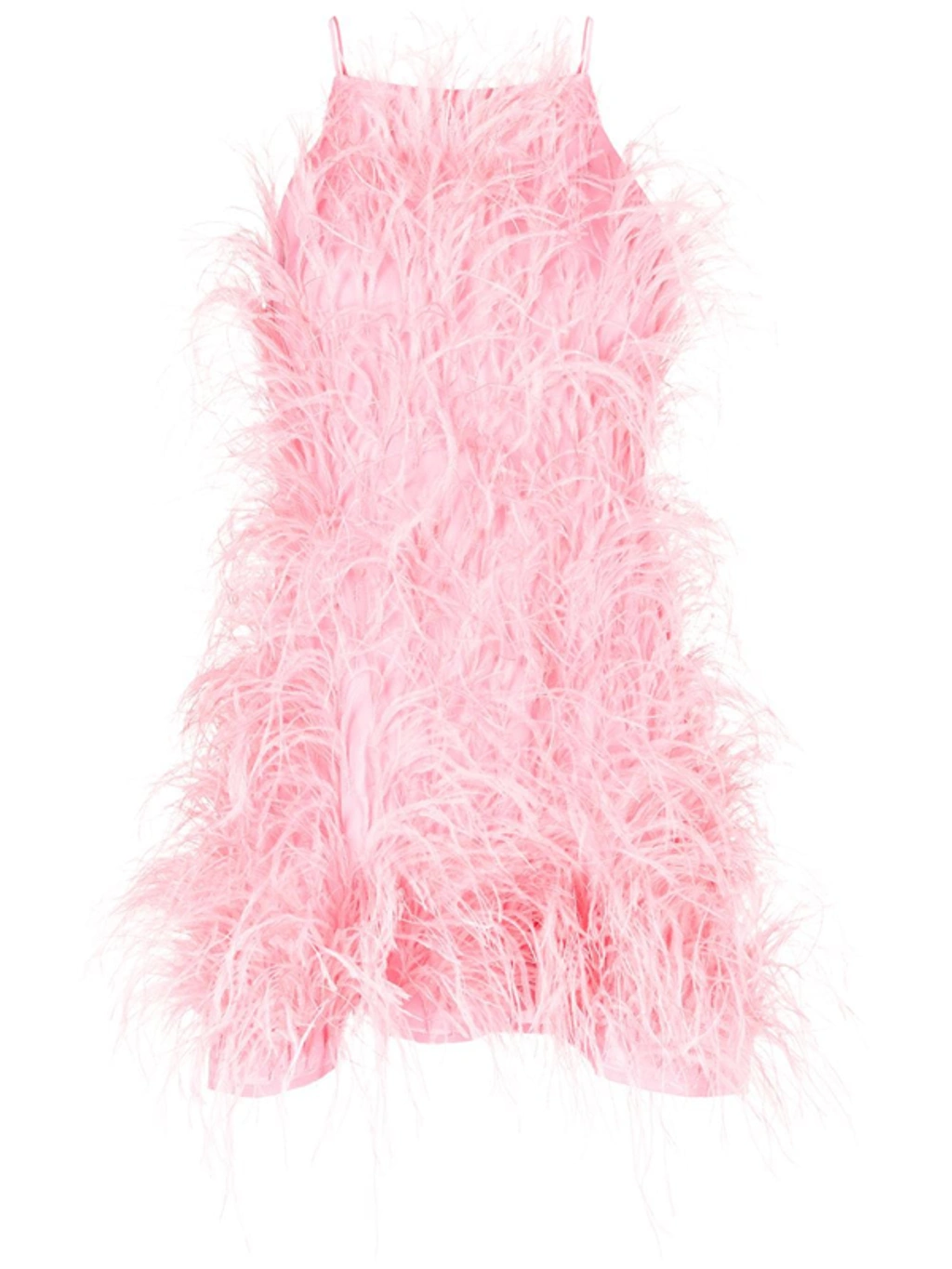 cult gaia shannon dress pink Cult Gaia Shannon Feather Dress Shell Pink Size S / AU 8