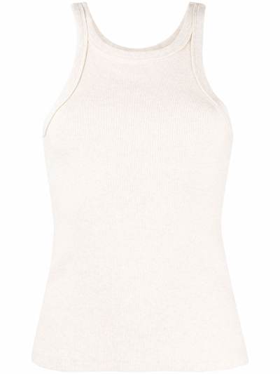 Mother Slim-fit Tank Top In Neutrals