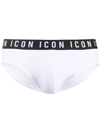 Dsquared2 Logo-tape Elasticated Briefs In White