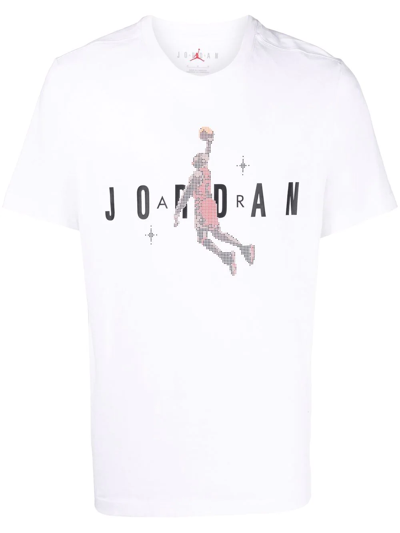 Nike Logo-print Short-sleeved T-shirt In White