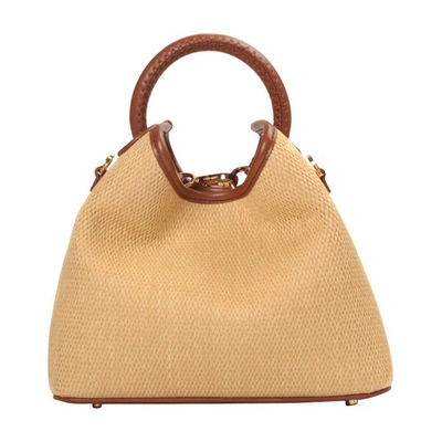 Elleme Baozi Raffia In Naturale Cognac