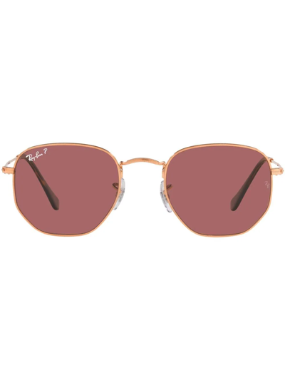 Ray Ban Geometric-frame Sunglasses In Rosa