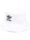 Adidas Originals Originals Washed Bucket Hat In Weiss