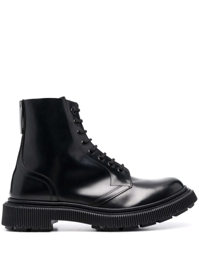 Adieu Ankle Lace-up Boots In Black