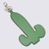 JW ANDERSON GREEN LEATHER CACTUS KEYCHAIN