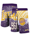 Mitchell & Ness Youth Boys Mitchell Ness Purple Los Angeles Lakers Hardwood Classics Jumbotron Shorts In Purple