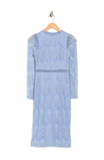 blue dress for baby girl Gabbie Dusty Blue Two Piece Midi Dress