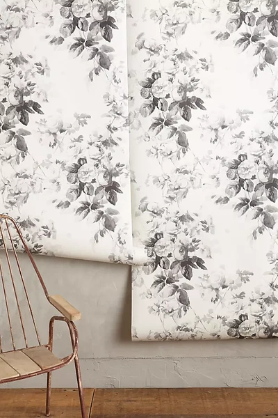 House Of Hackney London Rose Wallpaper By  In Grey Size Swatch
