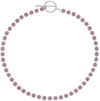 ISABEL MARANT SILVER & PINK CHAIN CHOKER NECKLACE