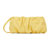 Staud Bean Convertible Leather Clutch Bag In Yellow