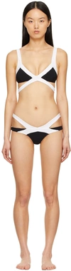 AGENT PROVOCATEUR BLACK & WHITE MAZZY BIKINI