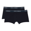 DOLCE & GABBANA TWO-PACK NAVY BOXER BRIEFS