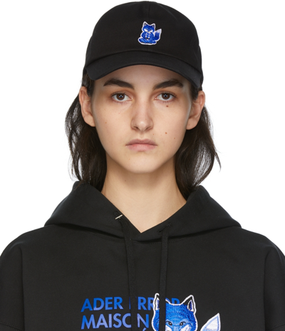Maison Kitsuné Black Ader Error Edition Meditation Fox Cap